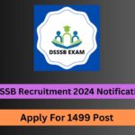 DSSSB Recruitment 2024